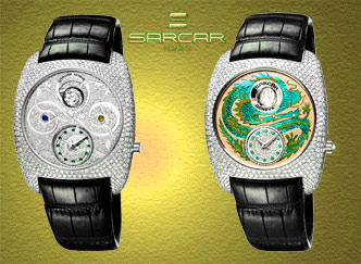 Product Twister: the Sarcar watch with the flying diamond! Presented at Basel Fair for the 60th anniversary of the Company. www.sarcar.com